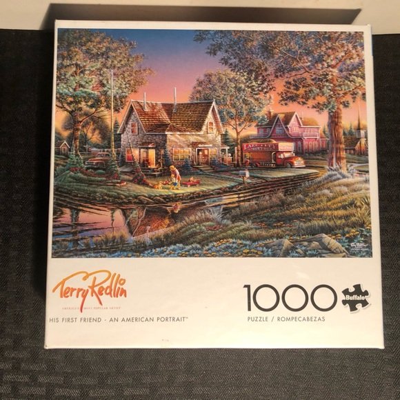 Buffalo David Bitton Other - Buffalo  Terry Redlin Puzzle - Serene Evening Scene
